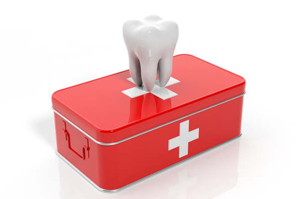 Rendering of tooth on emergency kit at Ruther Family Dentistry in Cincinnati, OH